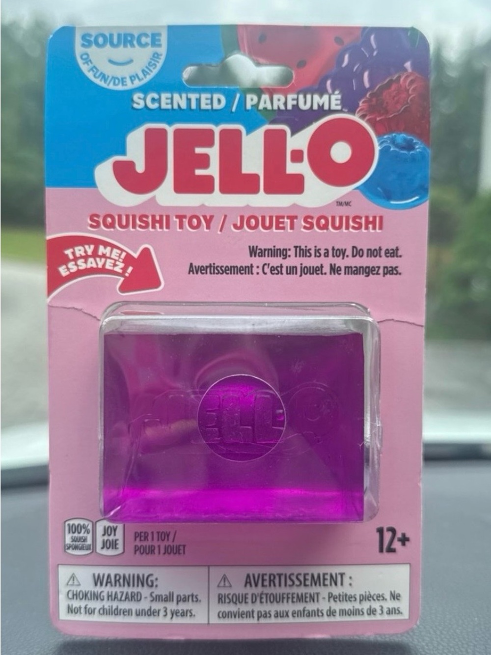 Jello Squishy Purple Grape Scented Fidget Toy